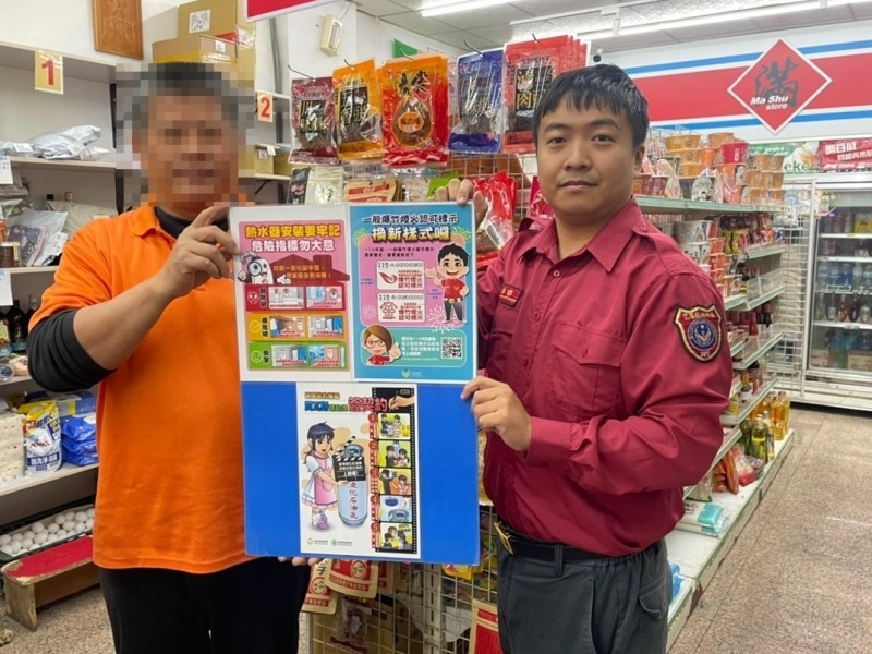 花蓮消防局美崙分隊加強爆竹煙火販售場所防火宣導 提升新春安全意識